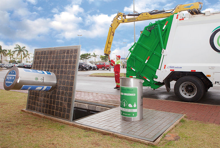 THE 1ST COMPANY IN LATIN AMERICA TO IMPLEMENT A UNDERGROUND CONTAINERS.